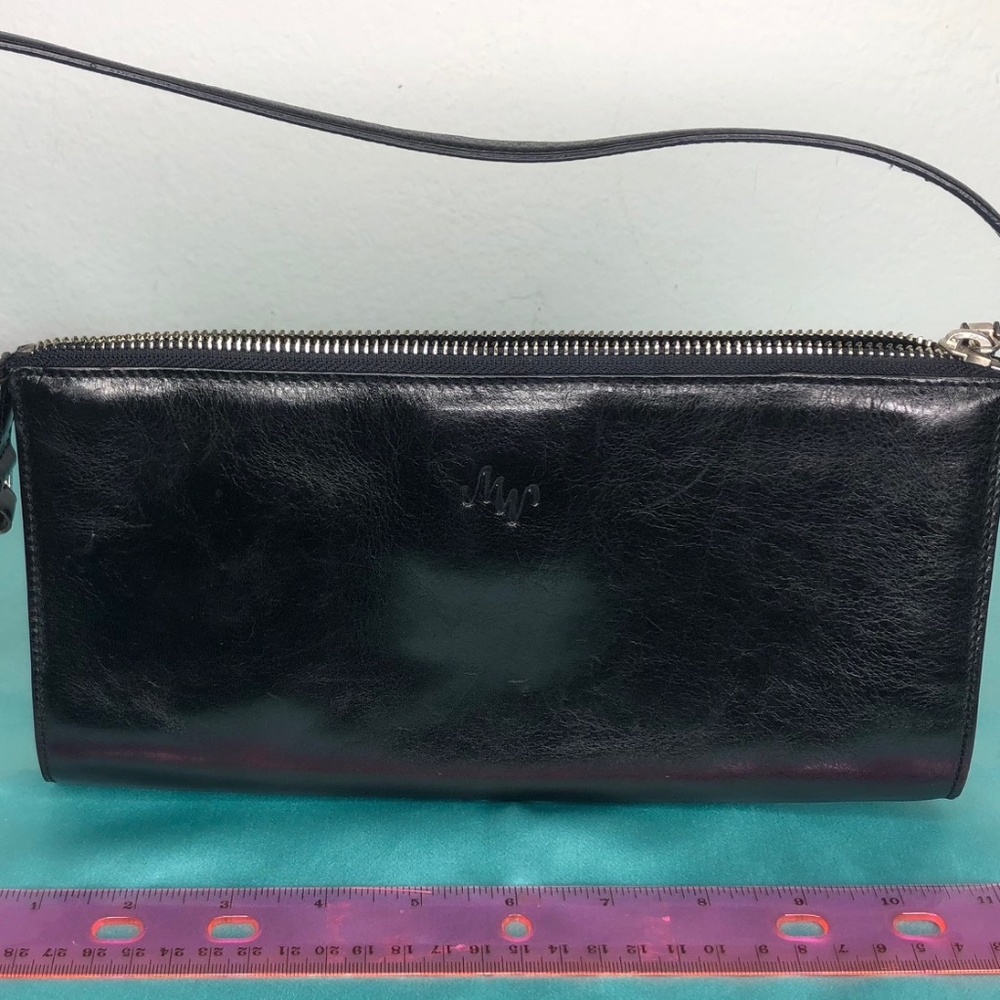 Monsac Original Black Leather Mini Bag